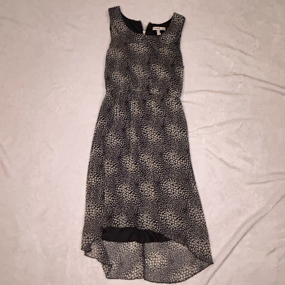 Black & cream lined dress